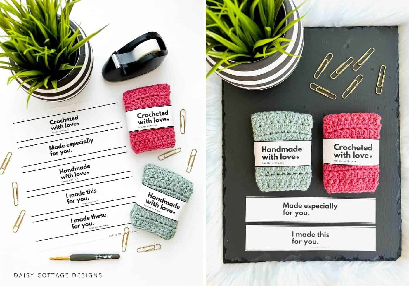 Crochet Tags, Crochet Labels, Blanket Tags, Tags for Blankets, Tags for Handmade  Items, Tags, Labels, Labels for Handmade Items, Crochet 