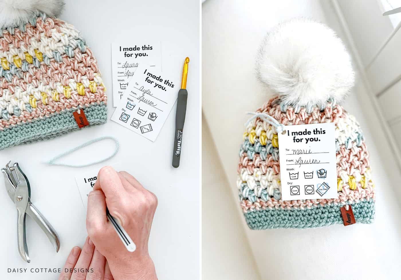 Crochet Flowers Gift Tags (PDF Printable) - Start Crochet