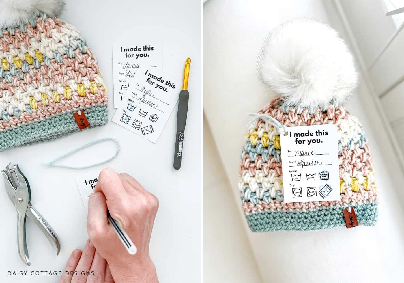 Easy Crochet Gift Tag Pattern and 5 Ways to Use Them - A BOX OF TWINE