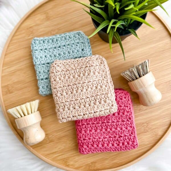 Simple Crochet Dishcloth Pattern, The Lined Simplicity Cloth