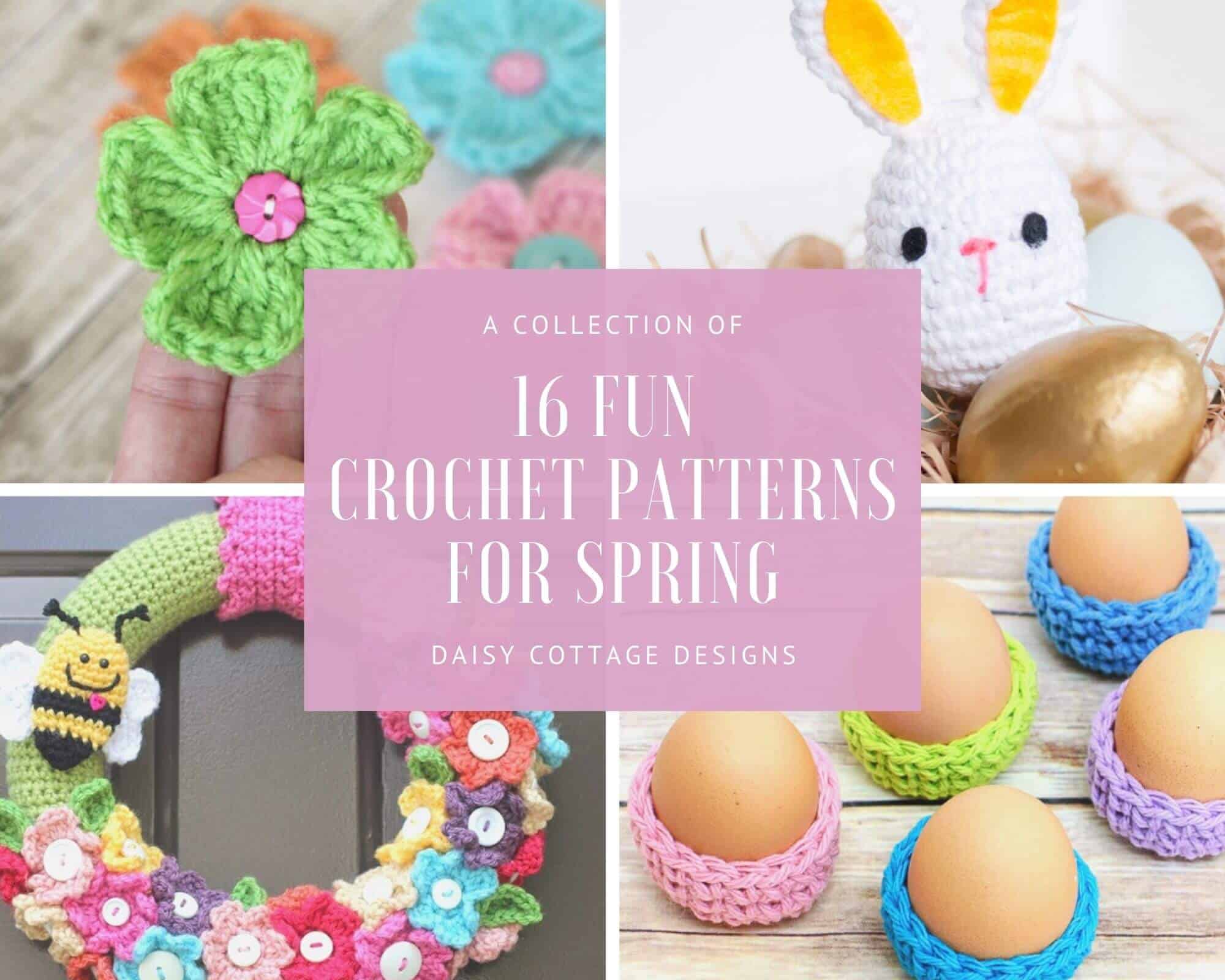 16 Free Spring Crochet Patterns - Daisy Cottage Designs