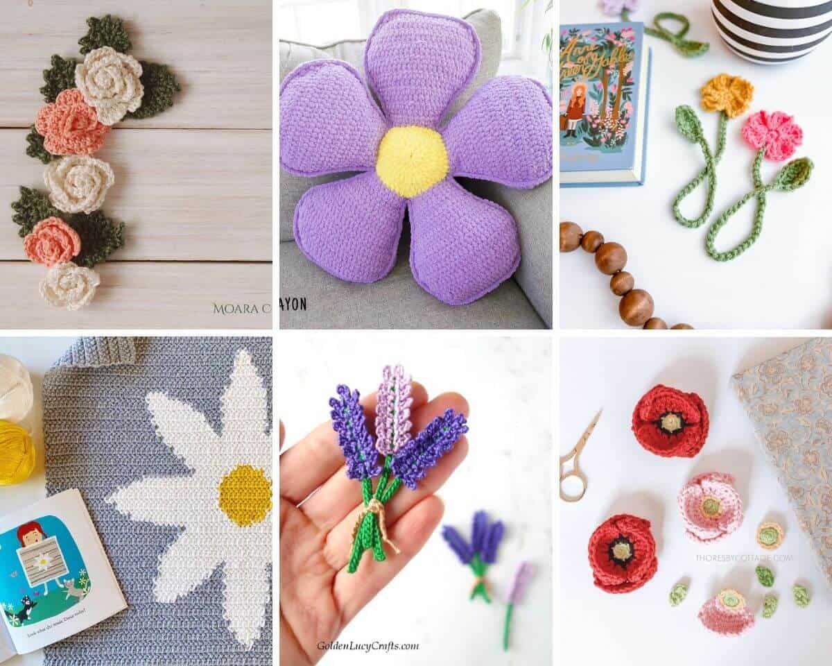 The Ultimate List of Crochet Flowers (46 Free Patterns)