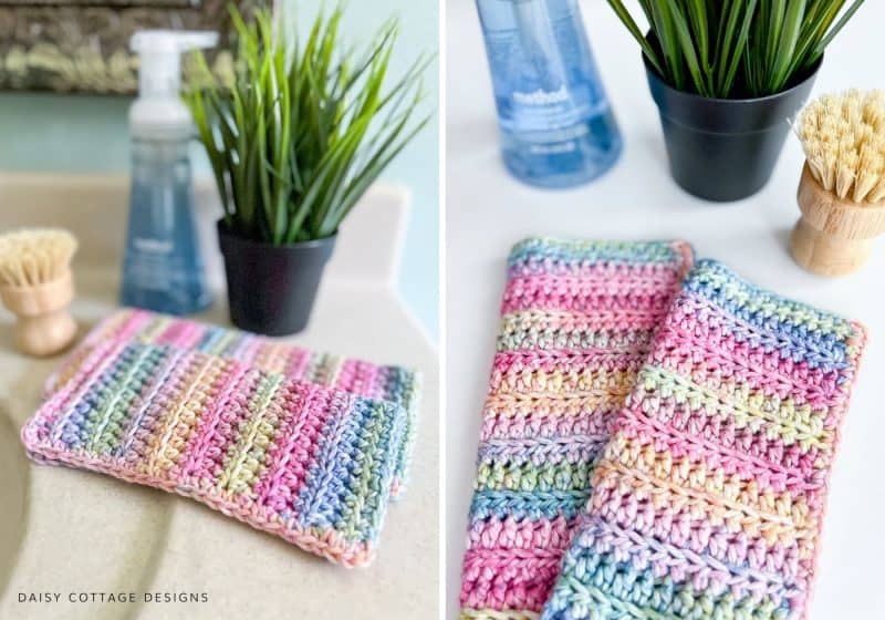 The Easiest Crochet Baby Washcloth (With Step by Step Instructions)