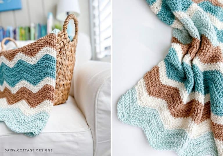 ZigZag Crochet Blanket Pattern Daisy Cottage Designs