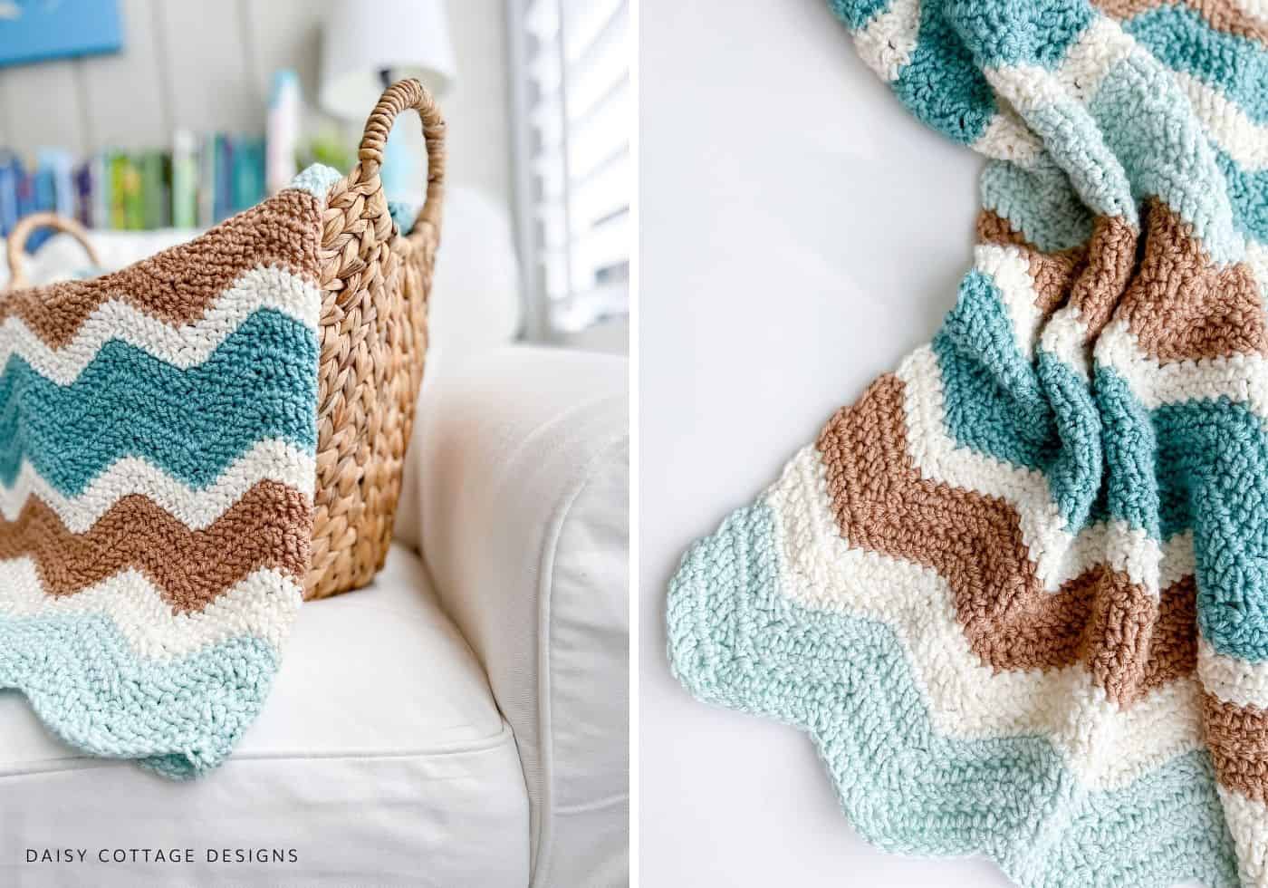 Zig-Zag Crochet Blanket Pattern Daisy Cottage Designs | atelier-yuwa ...