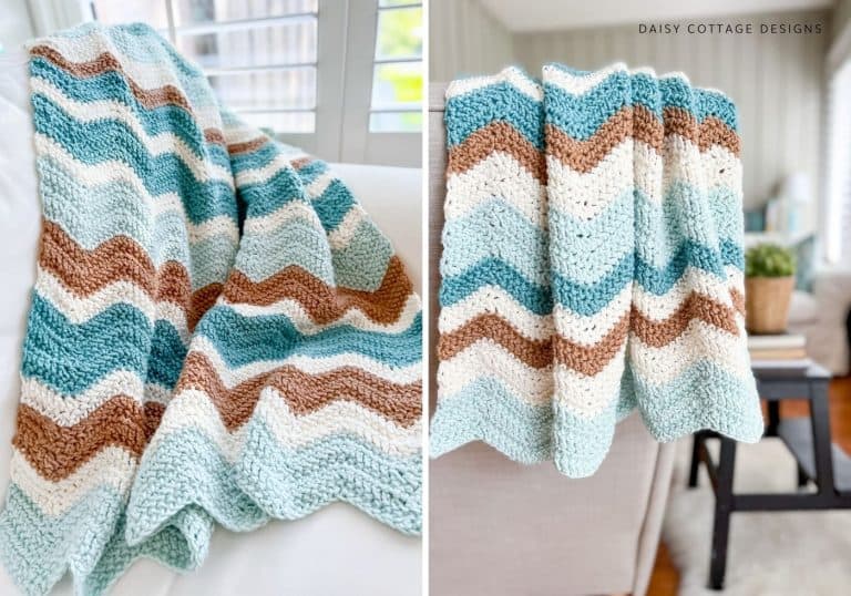 ZigZag Crochet Blanket Pattern Daisy Cottage Designs