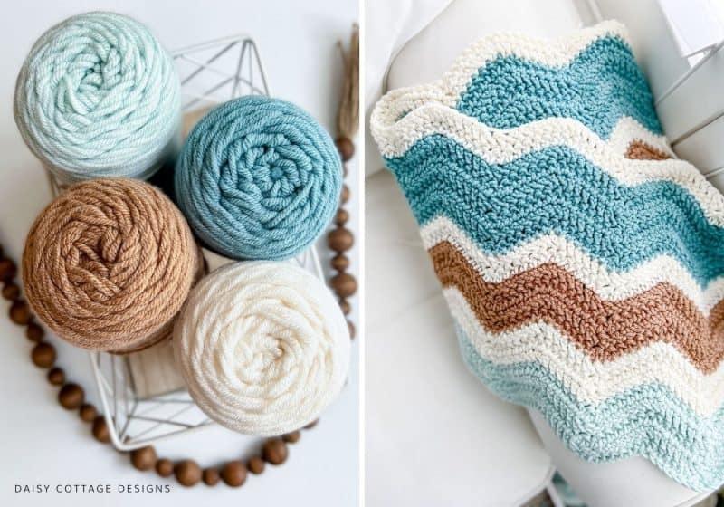 ZigZag Crochet Blanket Pattern Daisy Cottage Designs