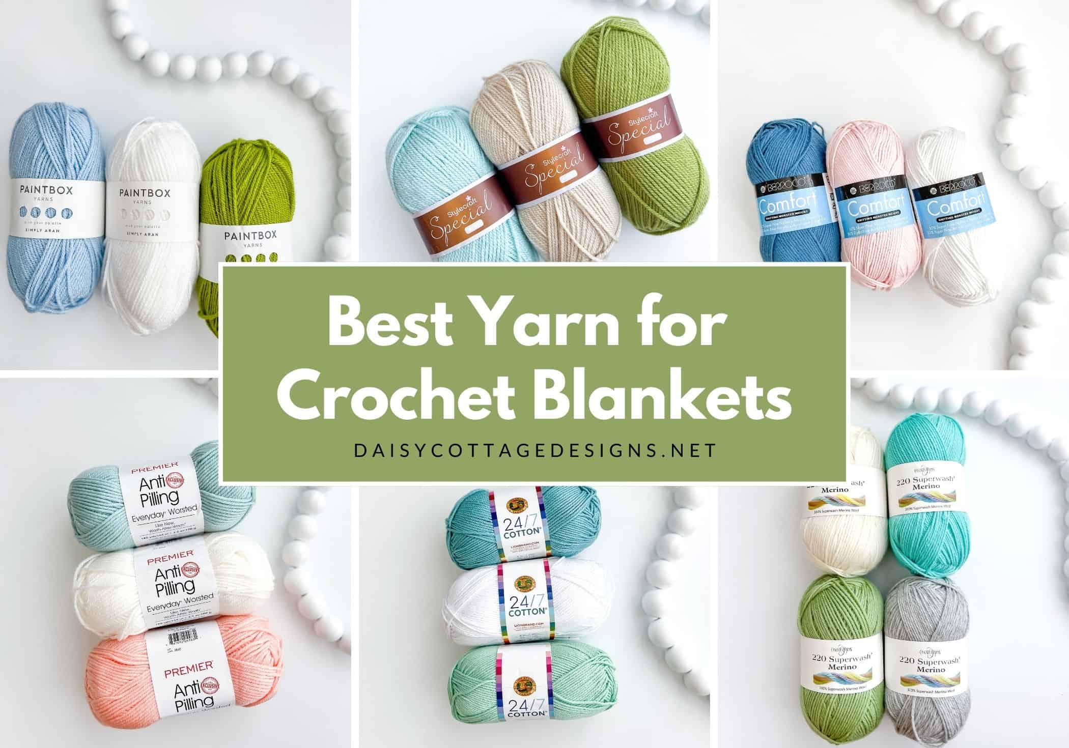 Various Yarns for Crochet Blanket