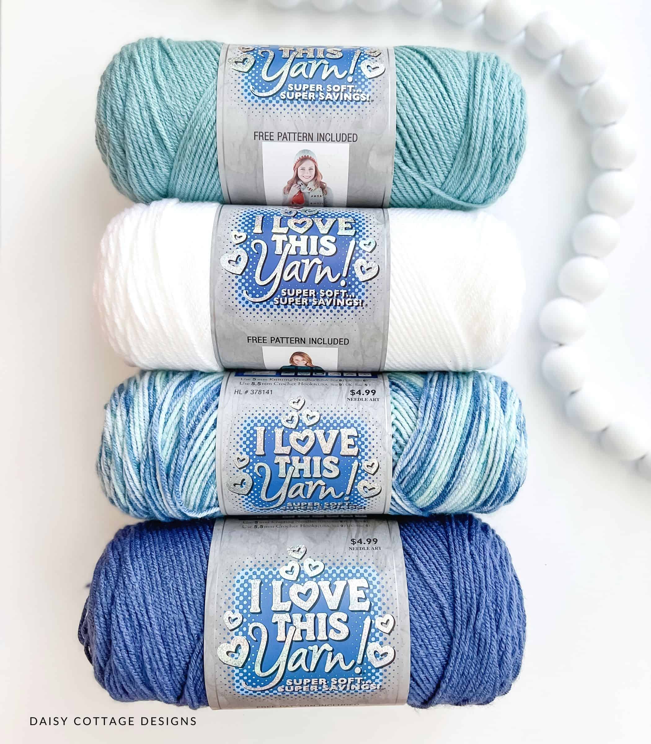 Yarns in White and Blue
