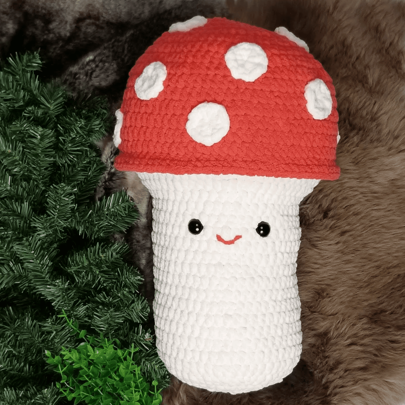 XL Crochet Mushroom