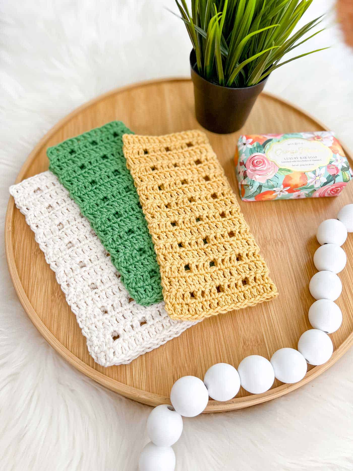 How to Crochet a Dish Cloth - Create ♥ Nurture ♥ Heal ♥