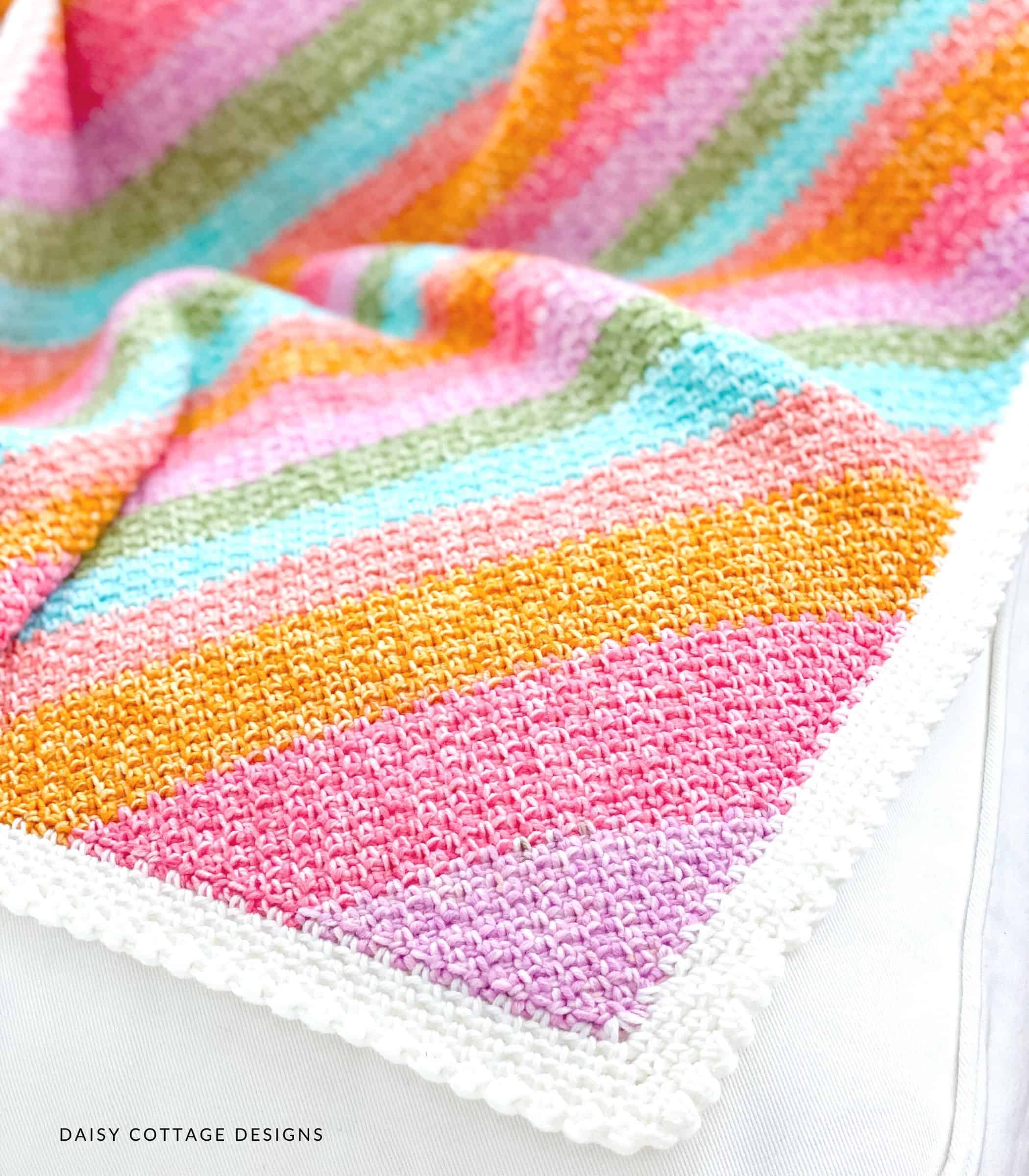 Crochet blanket made with Mandala Yarn