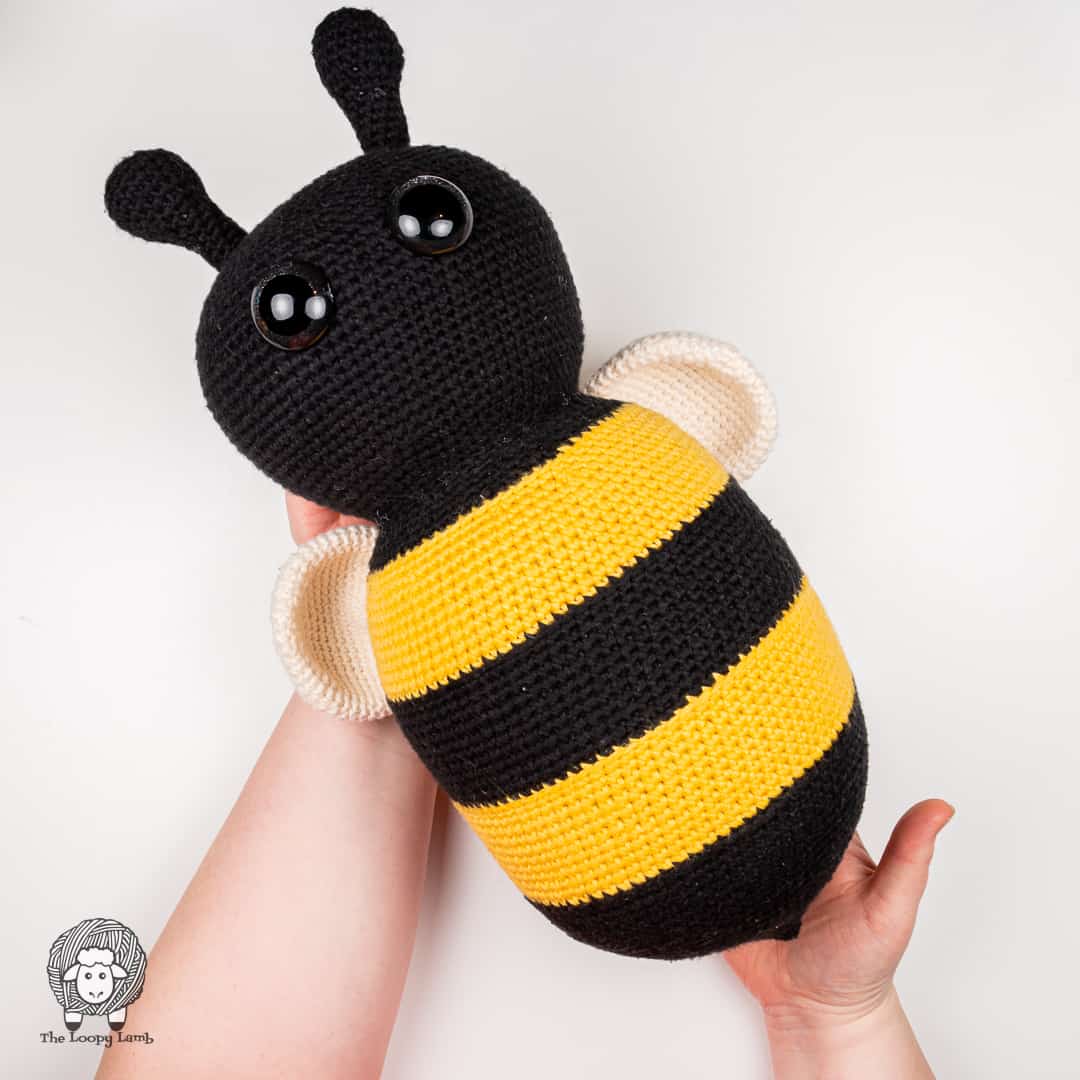 Large Crochet Bee