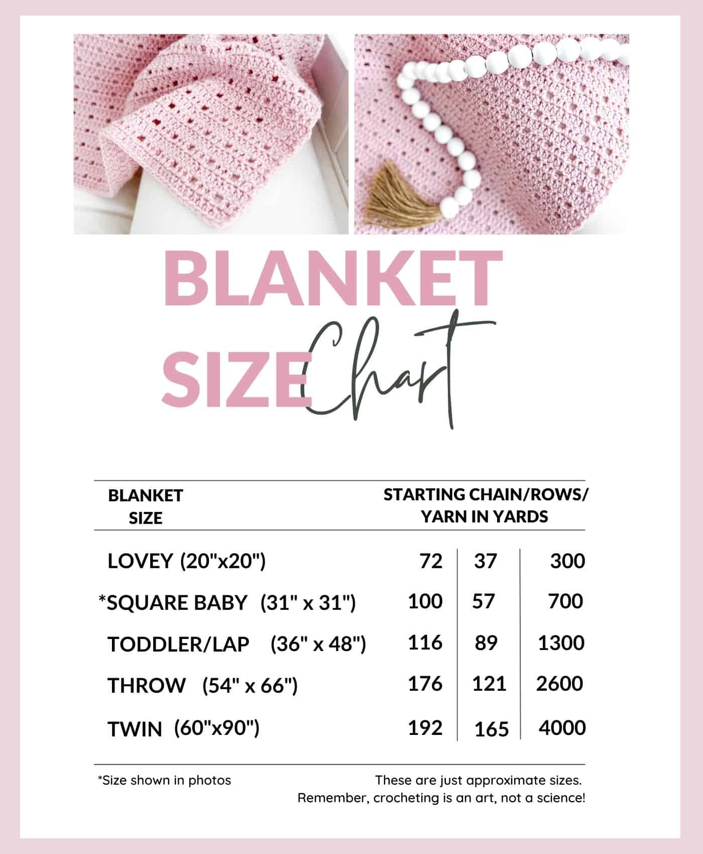 Standard Blanket Sizes - A Crocheted Simplicity