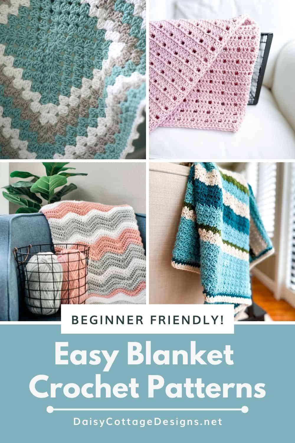 Beginner Quick and Easy Crochet Blanket Patterns - Easy Crochet Patterns