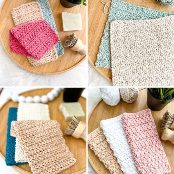 9 Easy Crochet Dishcloth Patterns (Beginner Friendly)