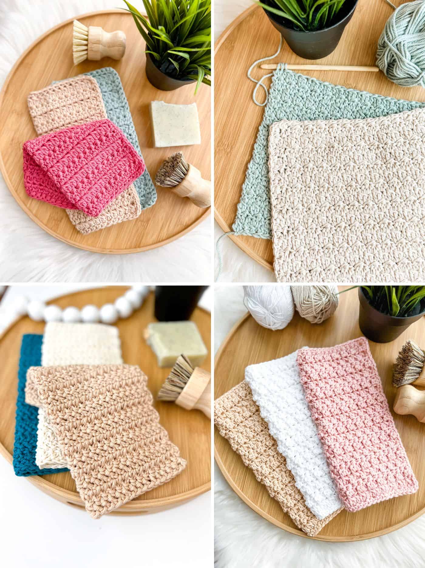 20 Easy Crochet Dishcloth Patterns - Cream Of The Crop Crochet