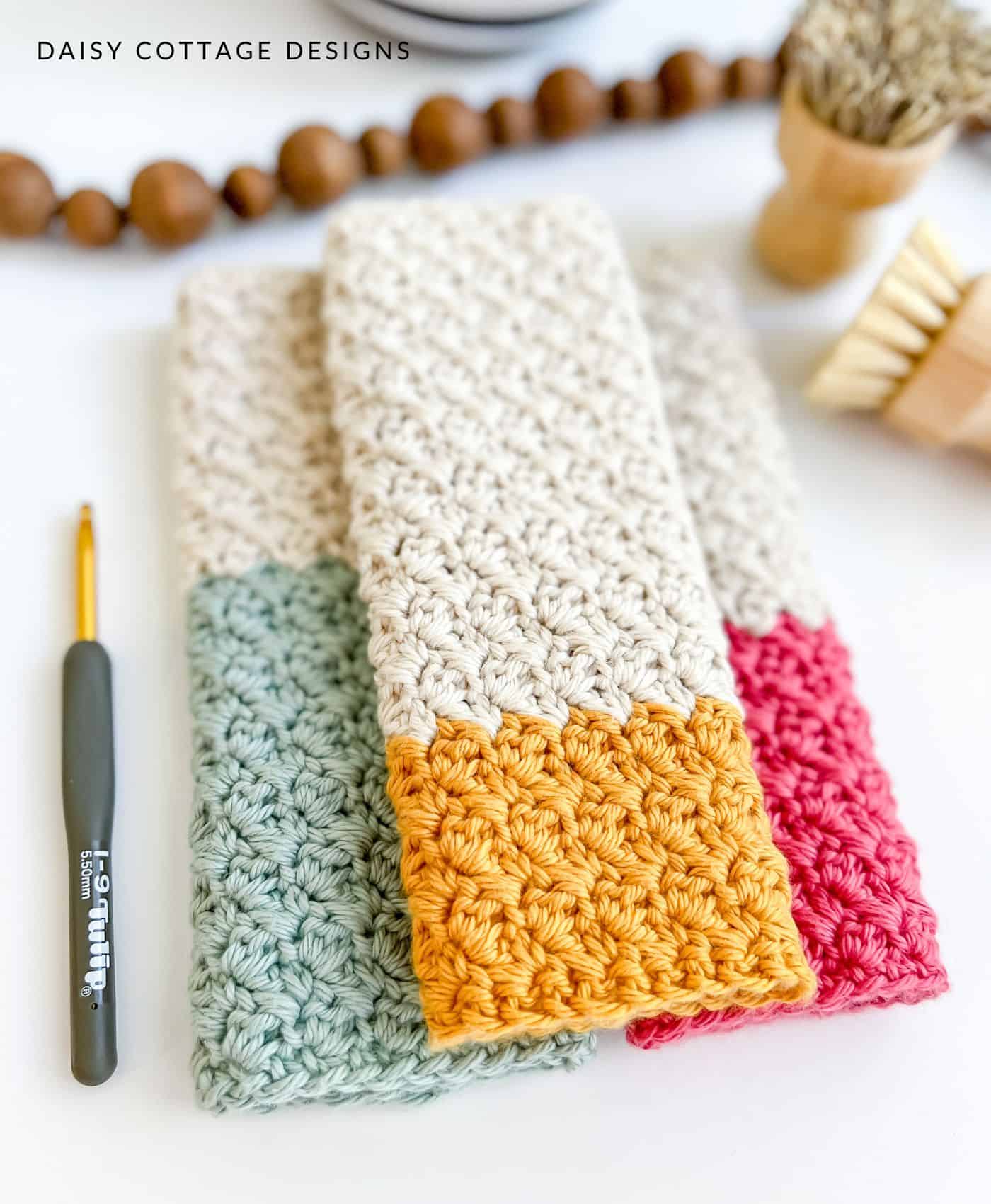 Sweet Suzette Stitch Dishcloth Crochet Pattern