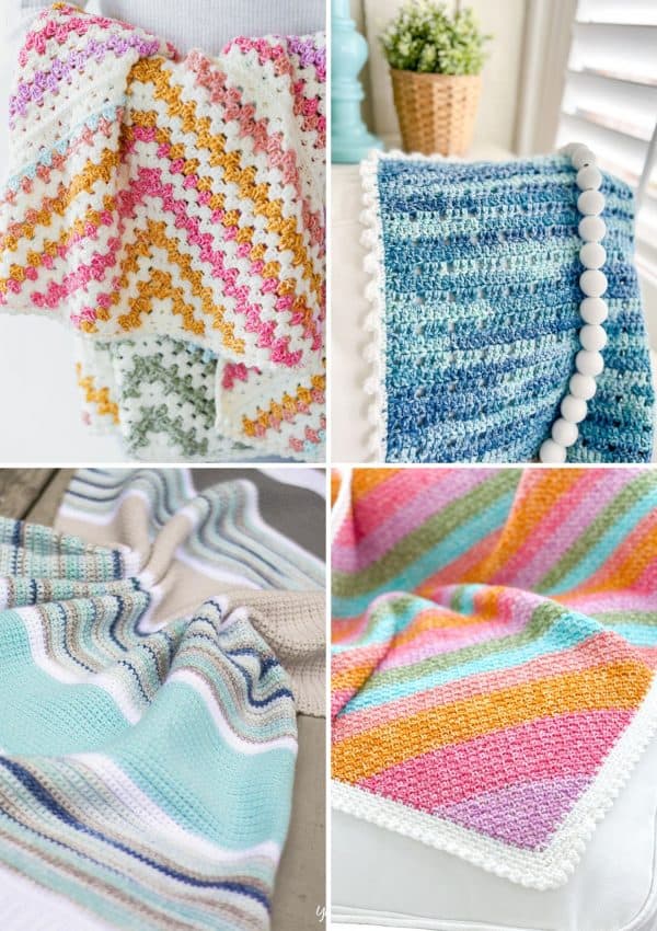 Variegated Crochet Blankets