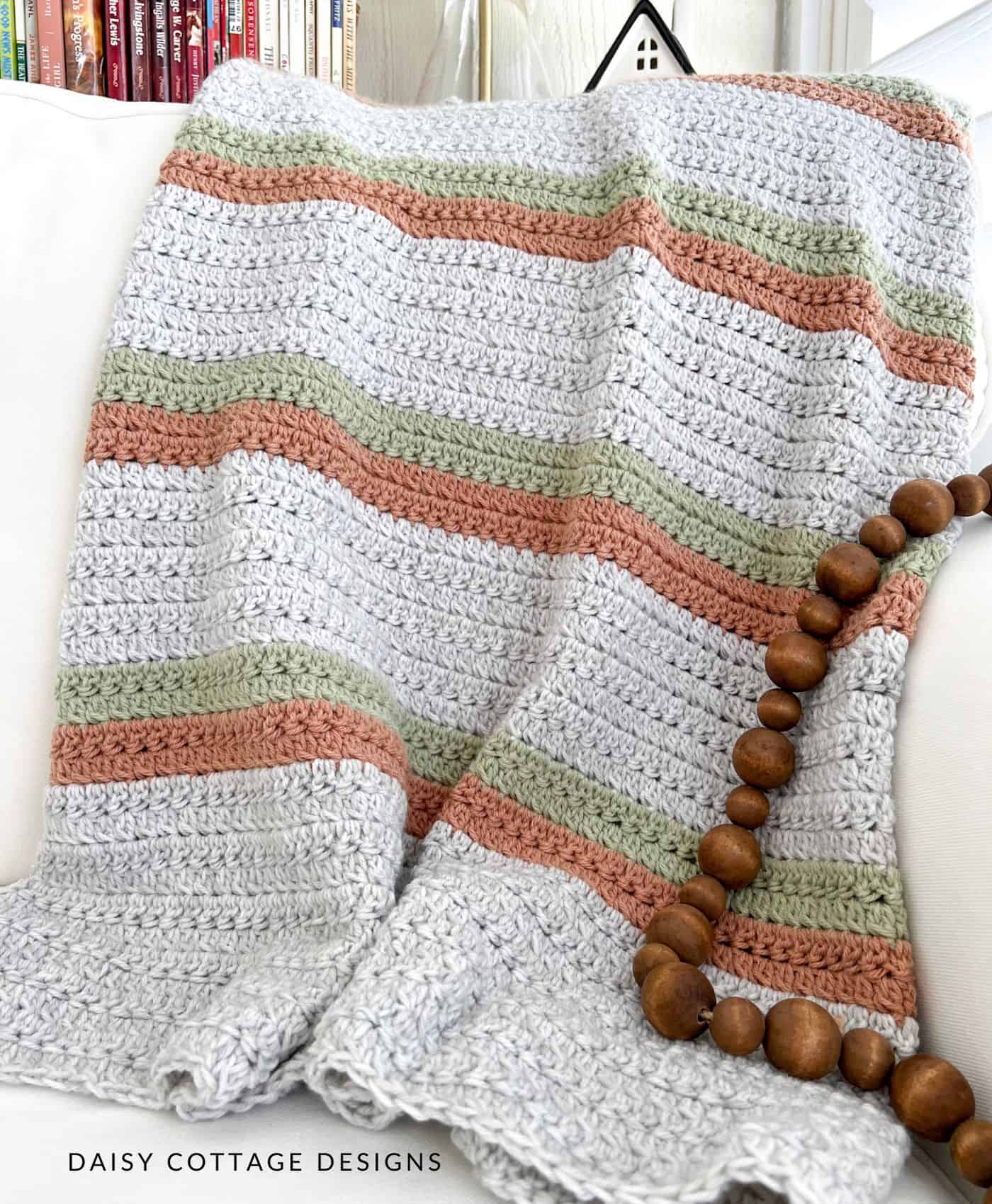 Fall Blanket Crochet Pattern (The Pumpkin Spice Throw)