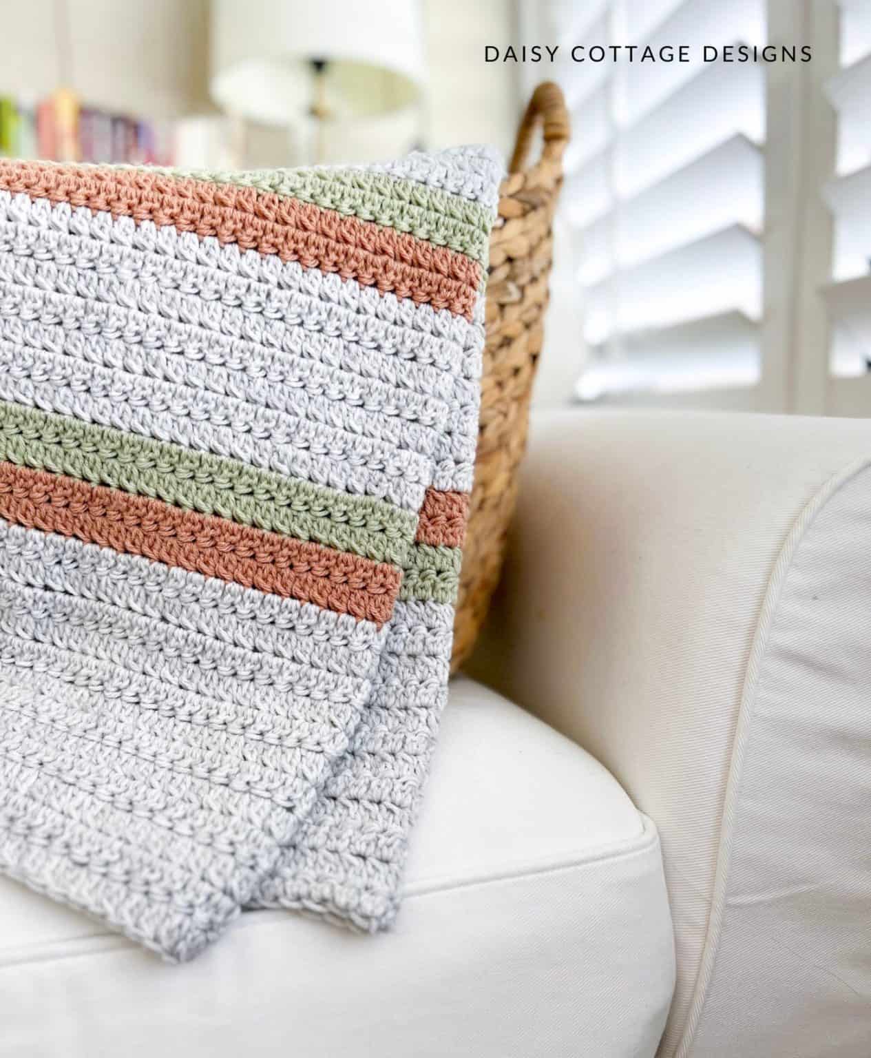 Fall Blanket Crochet Pattern (The Pumpkin Spice Throw)