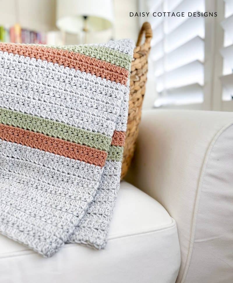 Fall Blanket Crochet Pattern (The Pumpkin Spice Throw)