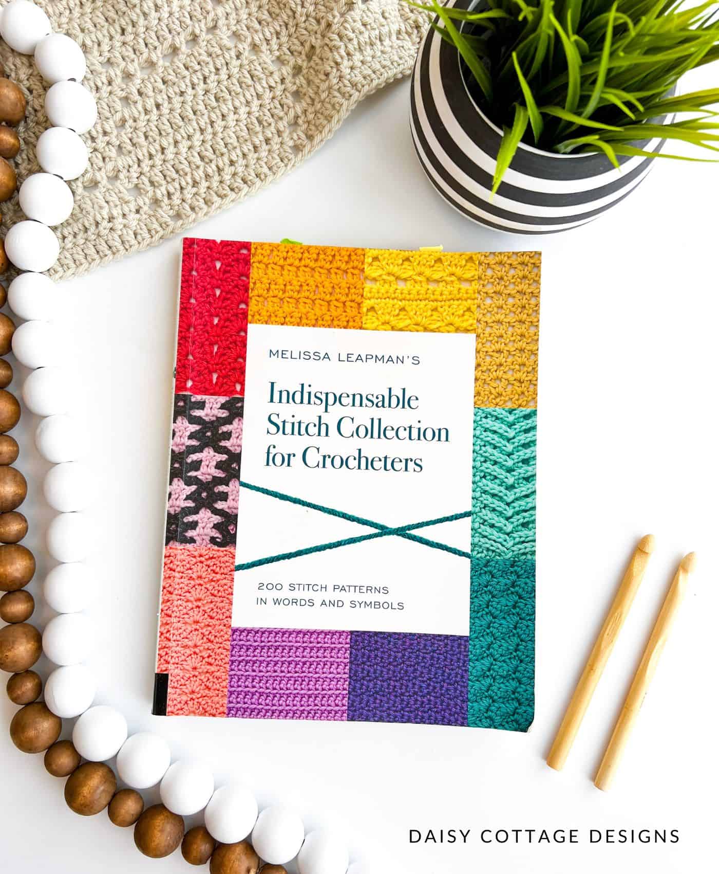 Colorful crochet pattern book