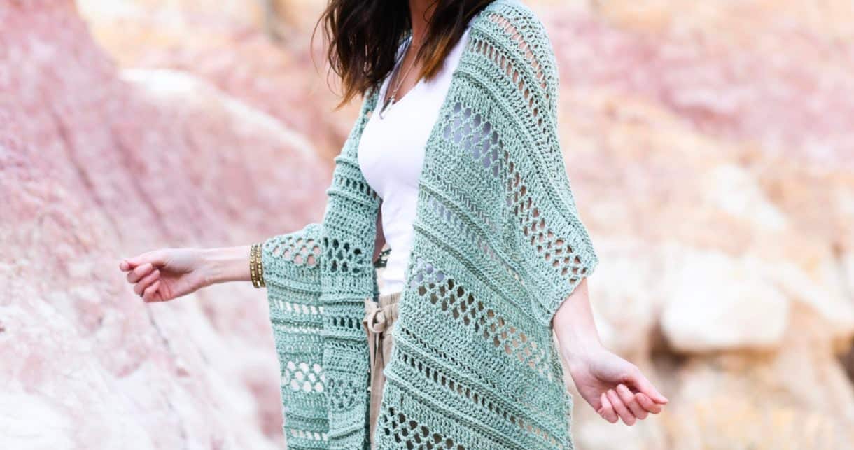 Spring crochet wrap