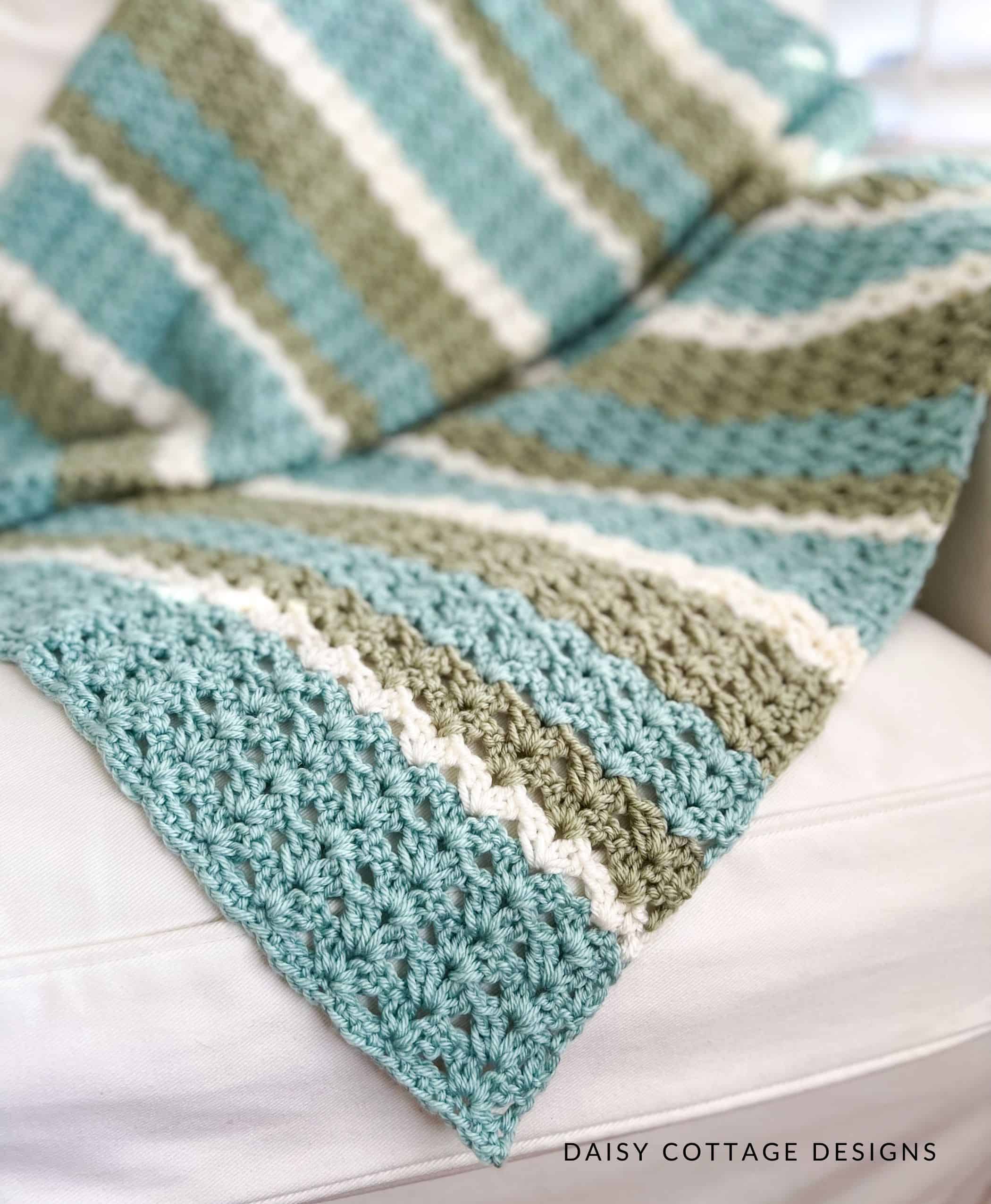 Easy Lap Blanket Crochet Pattern - Great for Beginners