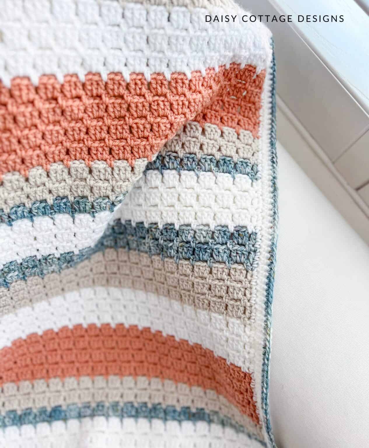 Block Stitch Blanket Tutorial (Easy Crochet Pattern!)