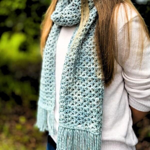 Crochet V-Stitch Scarf Pattern – So Quick!