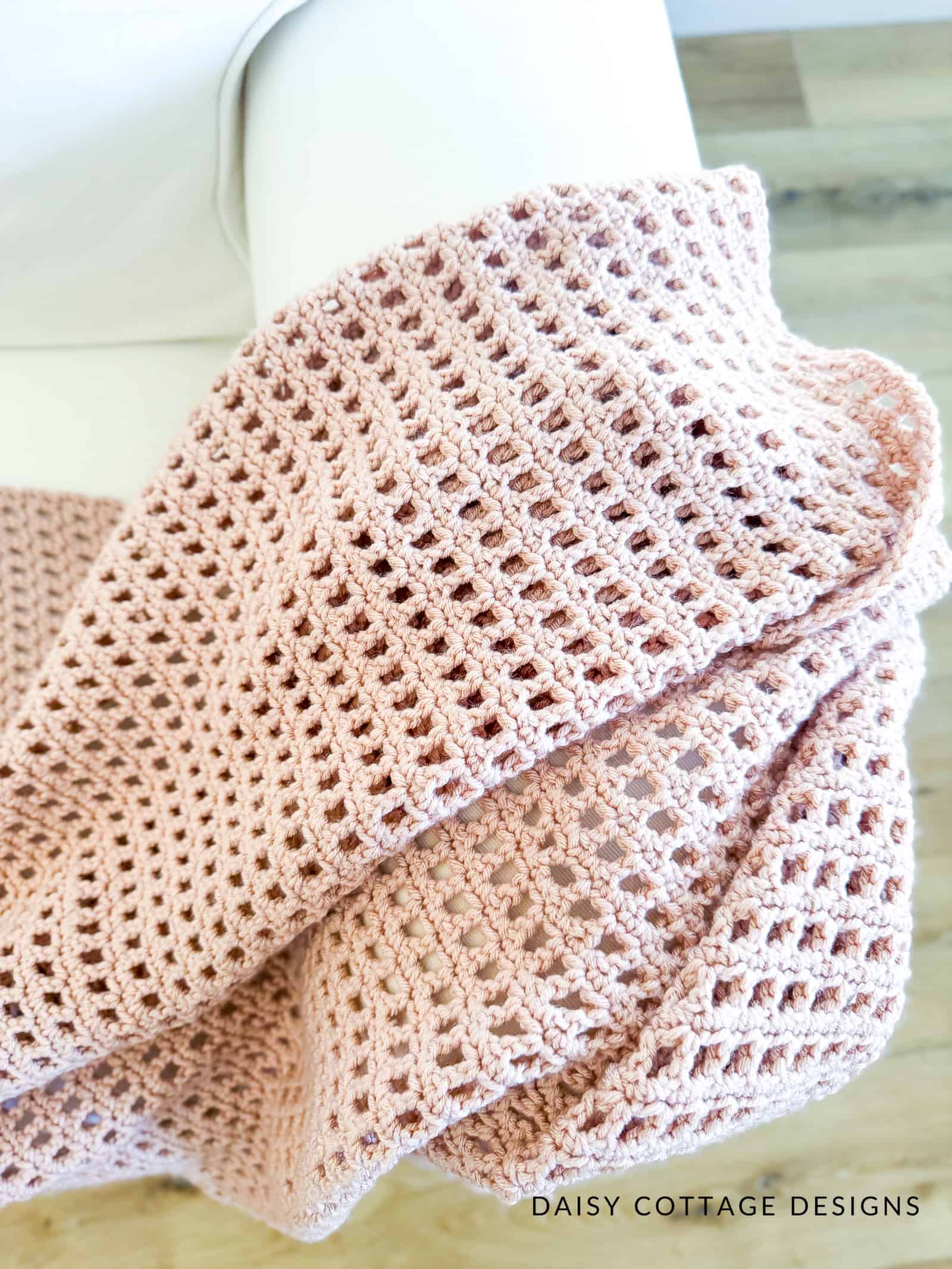 The Blush Breeze Blanket Pattern – 11 Sizes!